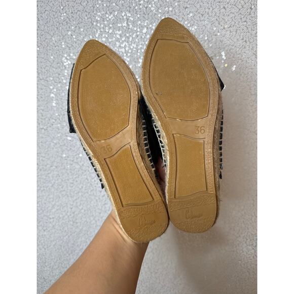 Castaner Black Satin Twist Bow Slide Espadrille Summer Wedding - Picture 5 of 7